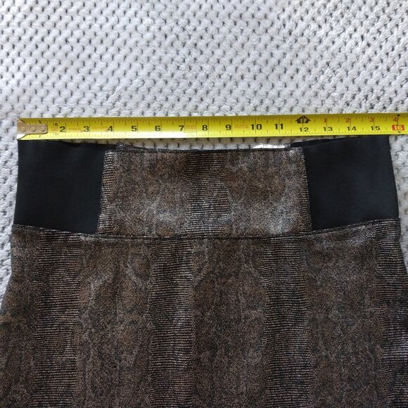 Charlotte Russe Snakeskin Metallic Mini Skirt Size M - Picture 6 of 8